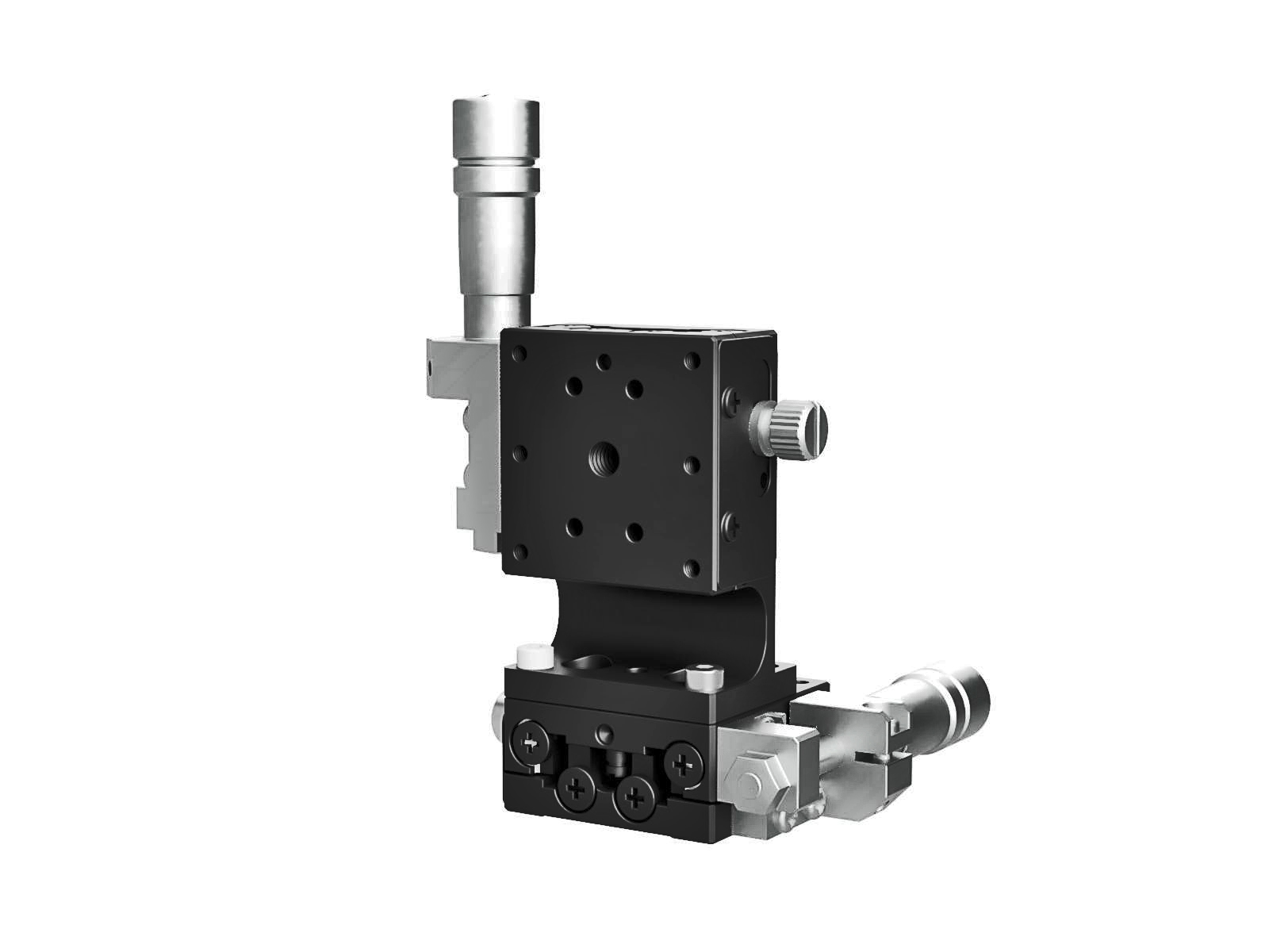 Łożysko EXC 25X25mm, stalowe, stolik osi XZ, (pionowa platforma) mikrometr boczny, +/-3mm, gwinty M2 — zdjęcie produktu, nr katalogowy TSD-254SL