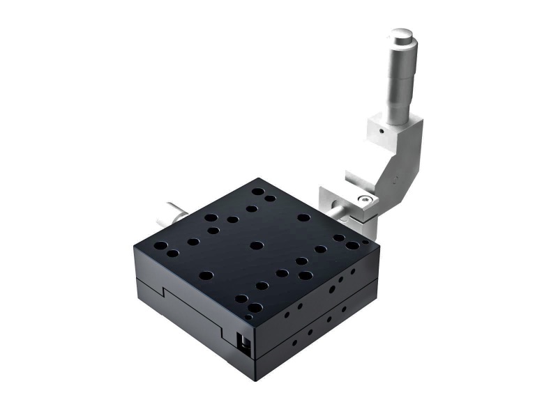 Łożysko krzyżowo-rolkowe 65X65mm, aluminiowe, stolik osi X, centralny mikrometr 90°, +/-6.5mm, gwinty M6 — zdjęcie produktu, nr katalogowy TAM-651CDL-M6