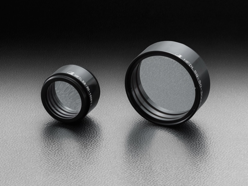 Soczewka ogniskowa do lasera włóknowego 15mm, zamontowana, powłoka AR, 1064nm, ogniskowa 20mm — zdjęcie produktu, nr katalogowy HFTLSQ-15-20PF1