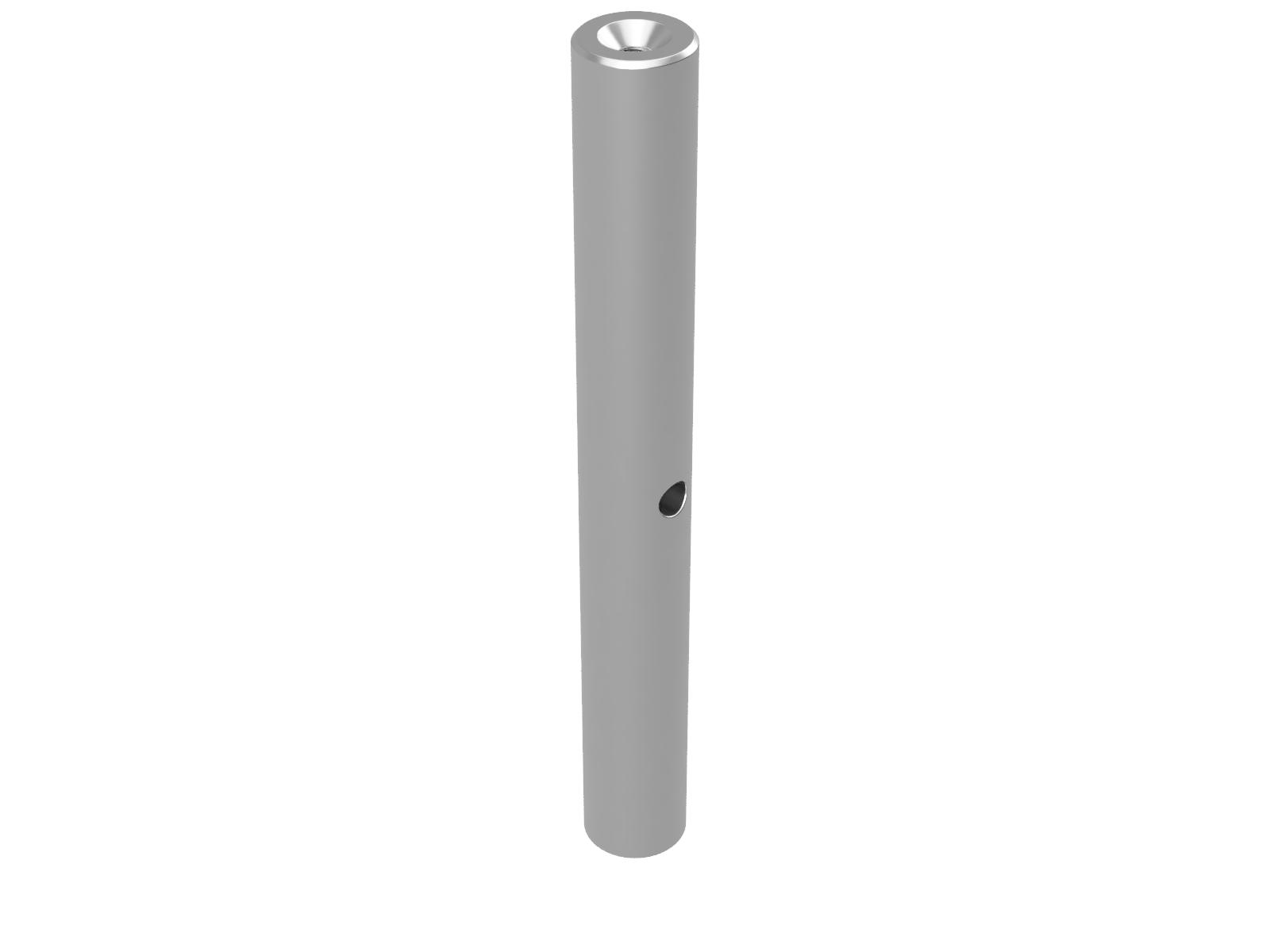 Słupek metryczny 12mm do wysokiej próżni, wysokość 100mm — zdjęcie produktu, nr katalogowy VRO-12-100