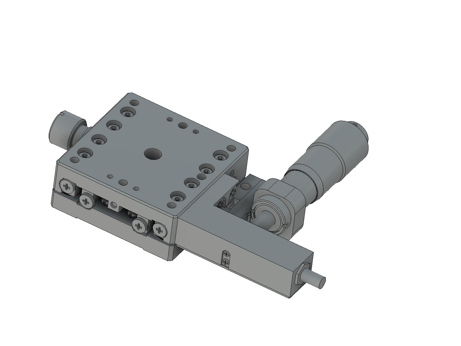 Stolik X o wymiarach 40X40mm z asystą piezoelektryczną, lewy regulator, +/-6.5mm, gwinty M3 — zdjęcie produktu, nr katalogowy TADC-401SPA