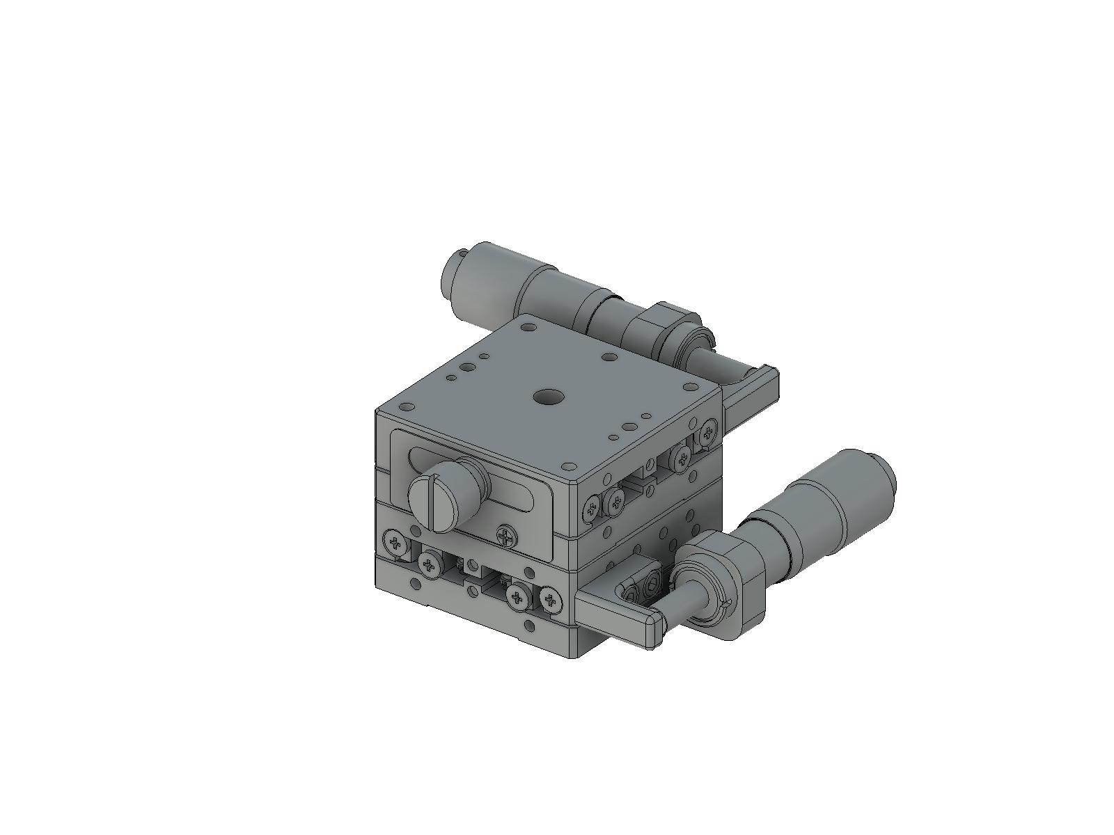 Łożysko EXC 40X40mm, stal nierdzewna, stolik XY, mikrometr boczny, +/-6.5mm, gwinty M3 — zdjęcie produktu, nr katalogowy TSDH-402WS
