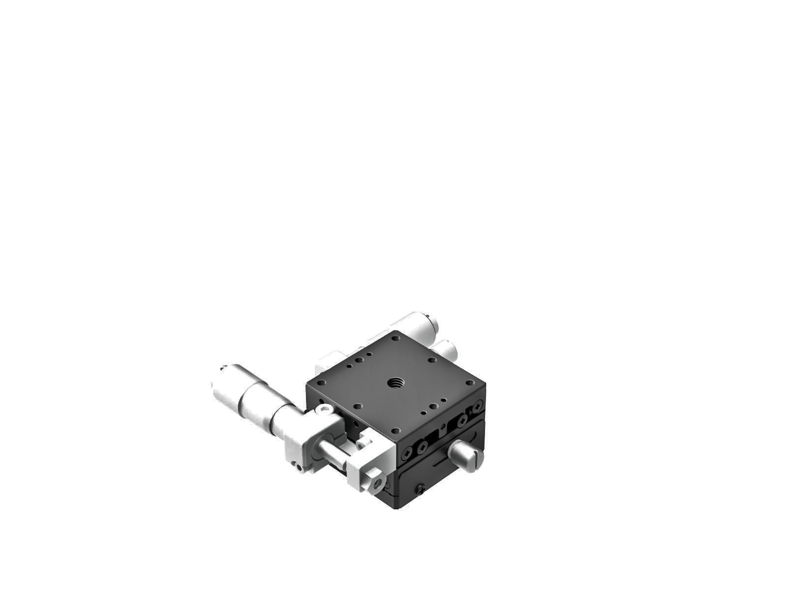Łożysko EXC 40X40mm, stalowe, stolik XY, boczny mikrometr, +/-6.5mm, gwinty 6-32, prawoskrętny — zdjęcie produktu, nr katalogowy TSD-402SRUU