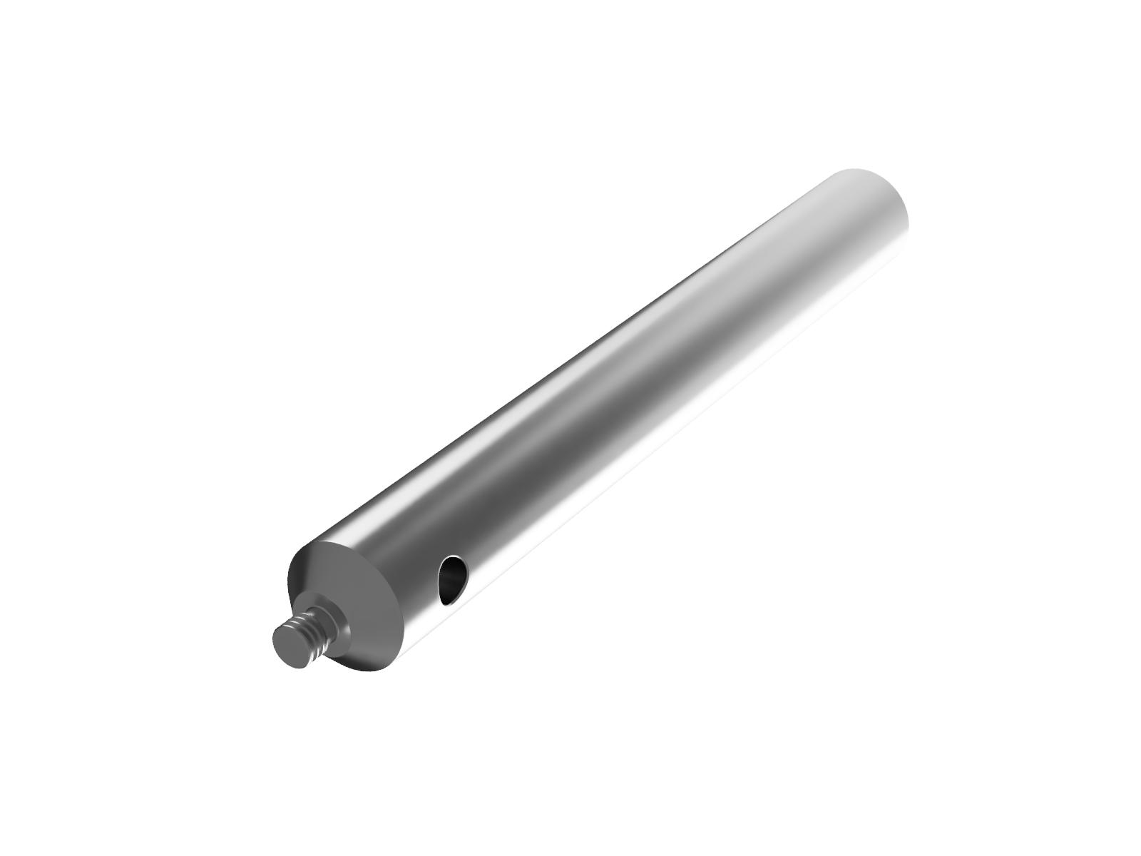 Słupek 12mm, fazowany, M4, wysokość 100mm — zdjęcie produktu, nr katalogowy ROC-12-100