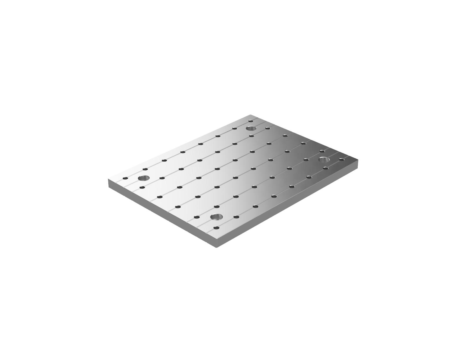 Płyta bazowa M6 kompatybilna z próżnią 150mm x 200mm x 10mm — zdjęcie produktu, nr katalogowy VOBC-1520-M6