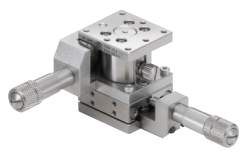 Łożysko EXC 25X25mm, kompatybilne z próżnią, stal nierdzewna, stolik osi XZ, mikrometr centralny, +/-3mm, gwinty M2 — zdjęcie produktu, nr katalogowy TSDS-254C