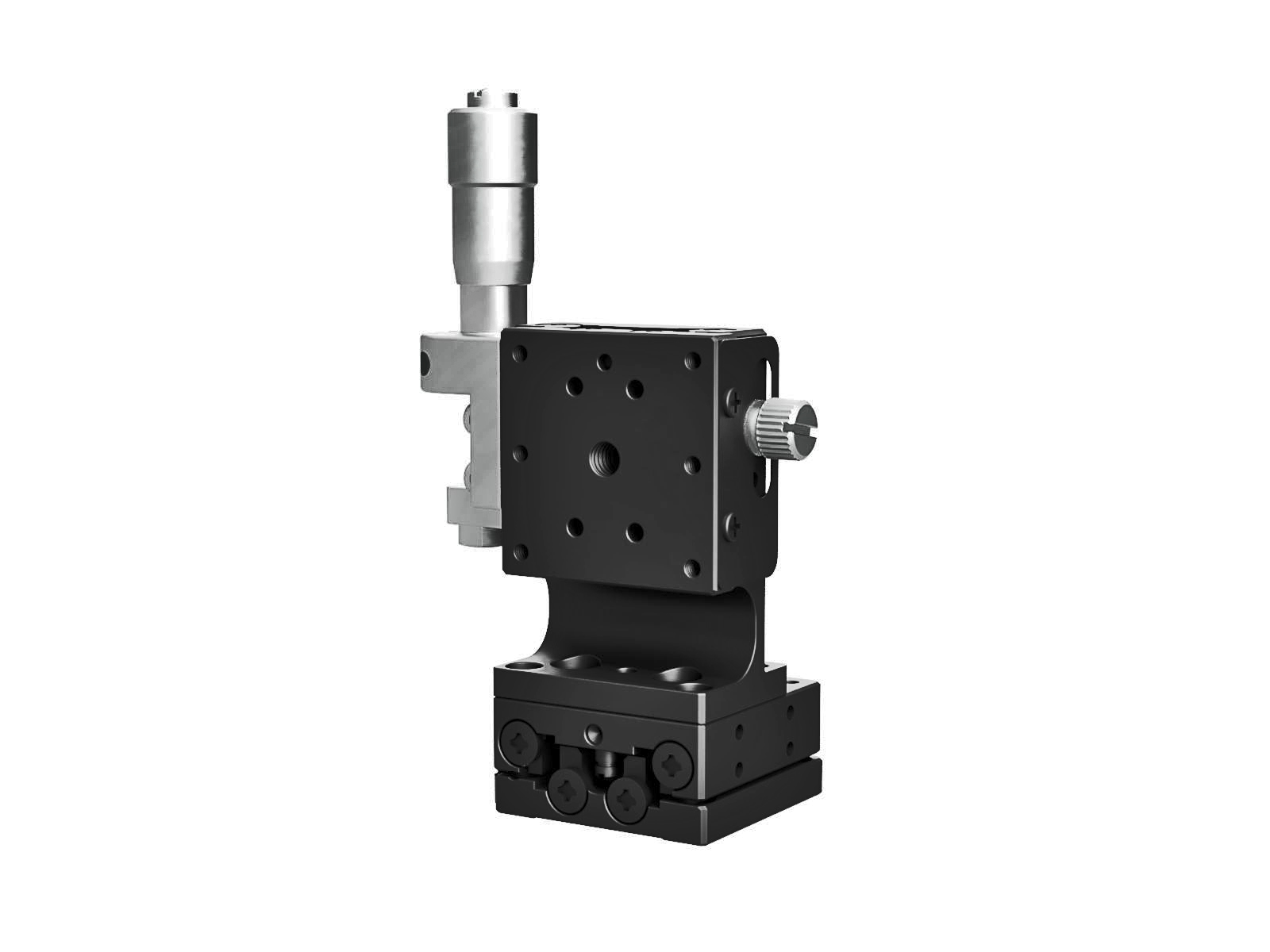 Łożysko EXC 25X25mm, stalowe, stolik osi XZ, (pionowa platforma) mikrometr na środku, +/-3mm, gwinty M2 — zdjęcie produktu, nr katalogowy TSD-254CL