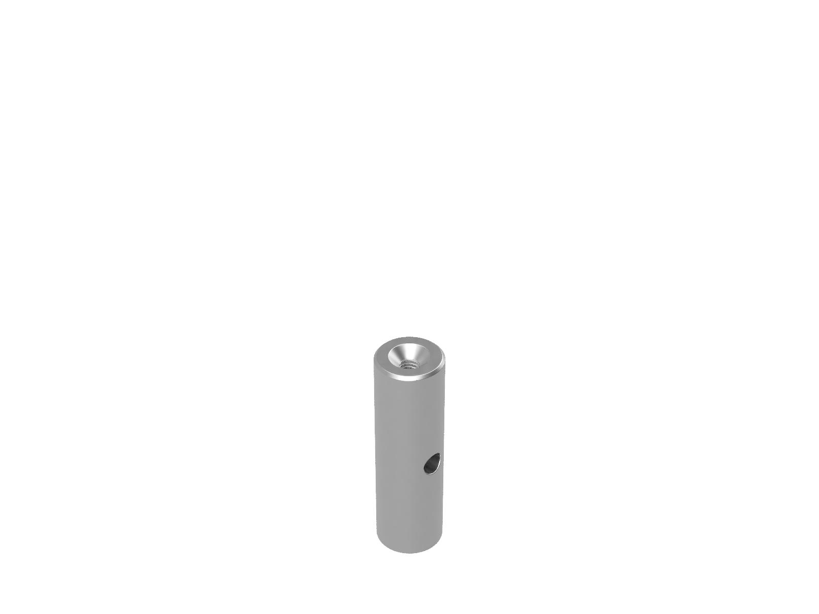 Słupek metryczny 12mm do wysokiej próżni, wysokość 40mm — zdjęcie produktu, nr katalogowy VRO-12-40