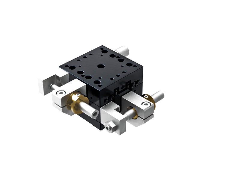 Łożysko krzyżowe 40X40mm, aluminiowe, stolik XY, boczna śruba sześciokątna, +/-6.5mm, gwinty M3 — zdjęcie produktu, nr katalogowy TAM-402SFP