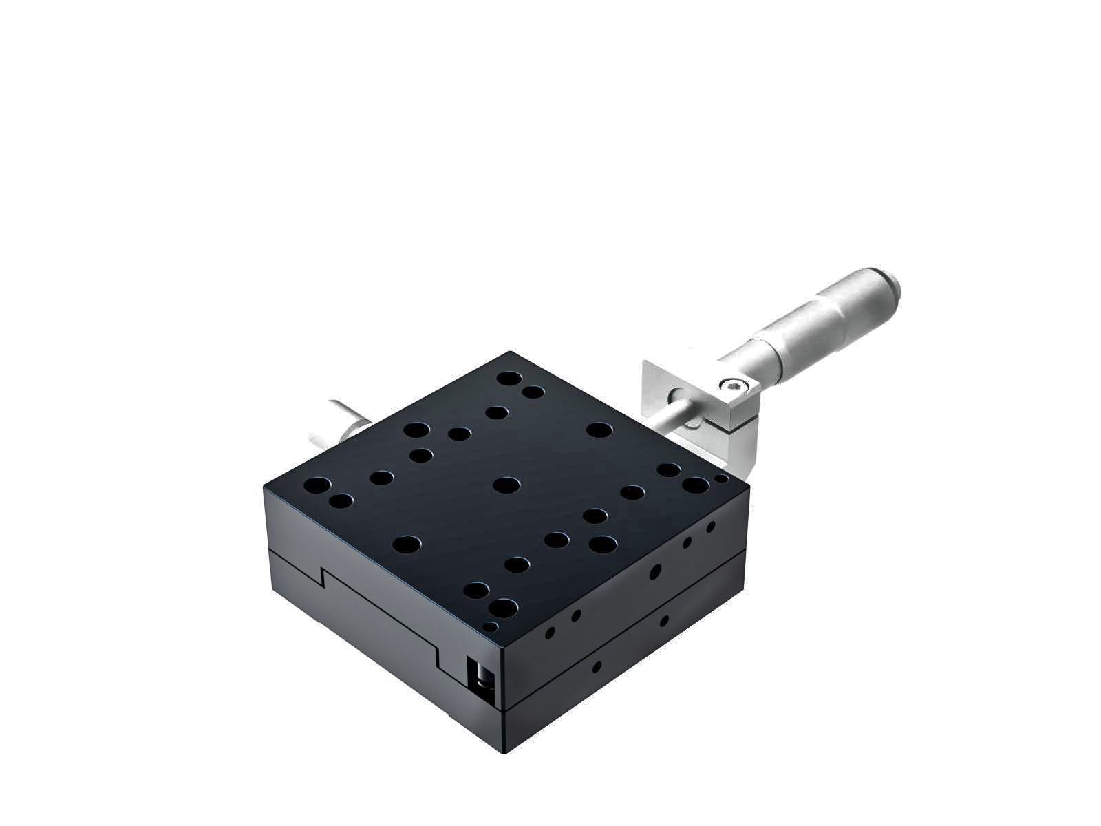 Łożysko krzyżowe 65X65mm, aluminiowe, stolik osi X, centralny mikrometr, +/-12.5mm, gwint 1/4-20 — zdjęcie produktu, nr katalogowy TAM-651C25UU