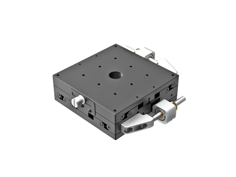 Łożysko EXC 100X100mm, stalowe, stolik XY, boczna śruba sześciokątna, +/-12.5mm, gwinty M4 — zdjęcie produktu, nr katalogowy TSD-1002SFP
