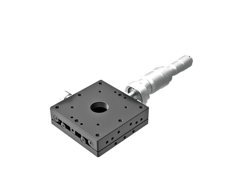 Łożysko EXC 60X60mm, stalowe, stolik osi X, mikrometr centralny różnicowy, +/-6.5mm, gwinty M4 — zdjęcie produktu, nr katalogowy TSD-601CDM