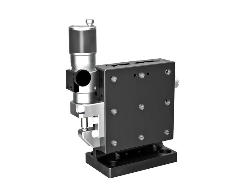Łożysko EXC 65X65mm, stalowe, stolik Z-osi, (pionowa platforma/horyzontalna baza) boczny mikrometr śrubowy sub-mikronowy, +/-6.5mm, gwint 1/4-20 — zdjęcie produktu, nr katalogowy TSD-653LWPUU