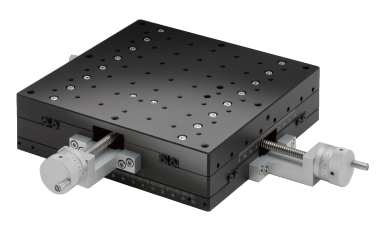 Łożysko krzyżowo-rolkowe 200X200mm, aluminiowe, stolik XY, śruba prowadząca centralna, +/-50mm, gwinty M4 — zdjęcie produktu, nr katalogowy TAMC-20202