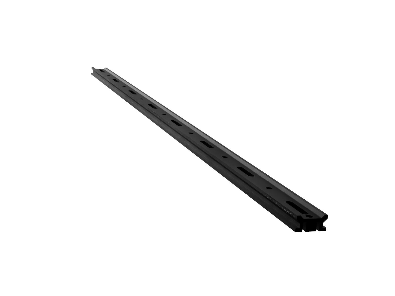 1500mm-długa szyna optyczna z milimetrową skalą, szerokość 50mm, długość slotu M6 x 25mm — zdjęcie produktu, nr katalogowy OBT-1500SH-LMS