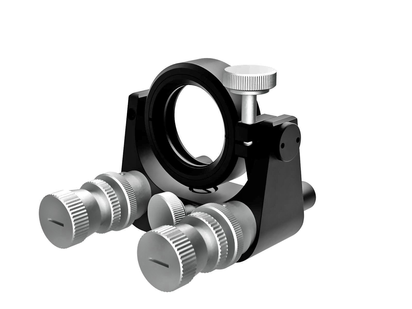 Uchwyt lusterka gimbala dla optyki 30mm z mikrometrem różnicowym — zdjęcie produktu, nr katalogowy MHAN-30DM-N