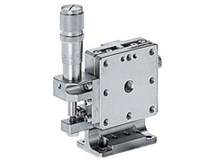 Łożysko EXC 40X40mm, kompatybilne z próżnią, stal nierdzewna, stolik Z-osi, (platforma pionowa/baza pozioma) mikrometr boczny, +/-6.5mm, gwinty M3 — zdjęcie produktu, nr katalogowy TSDS-403L