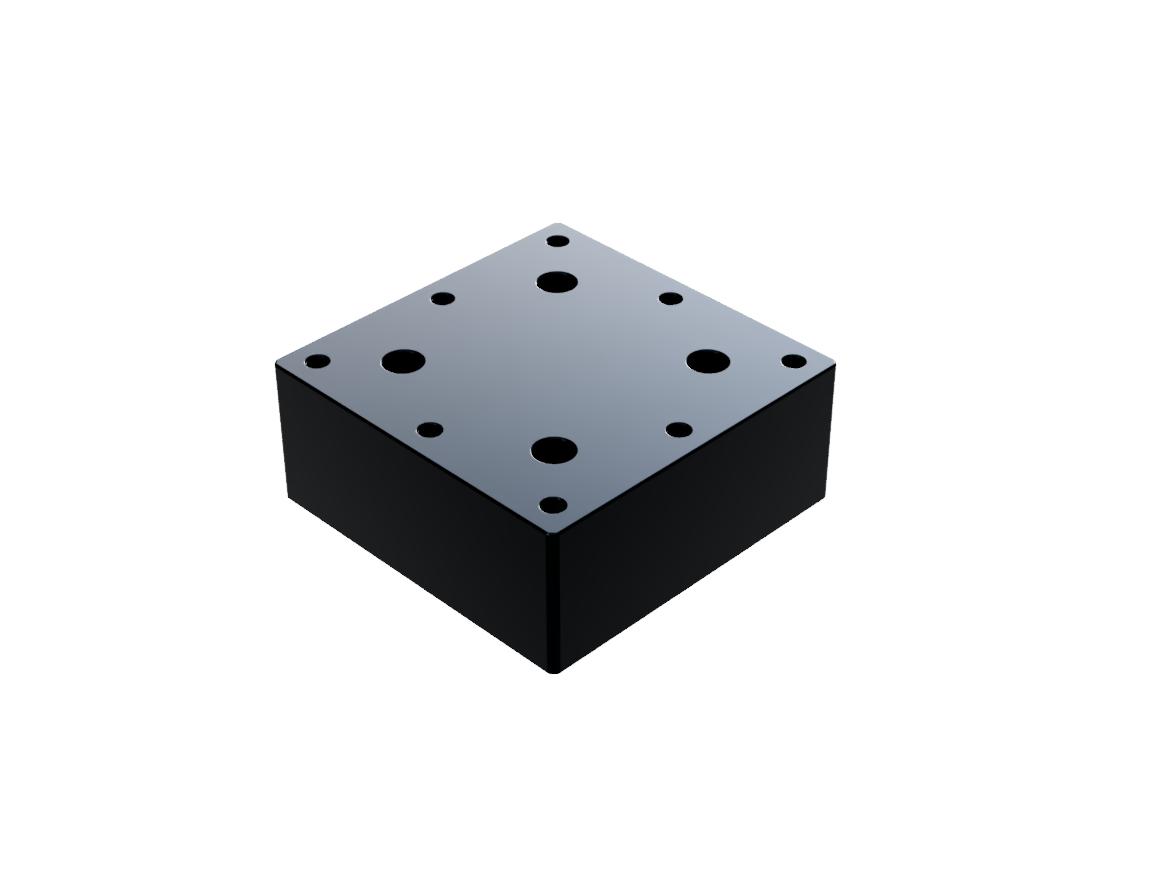 Dystans 60mm x 60mm x 25mm — zdjęcie produktu, nr katalogowy MSP-6025C