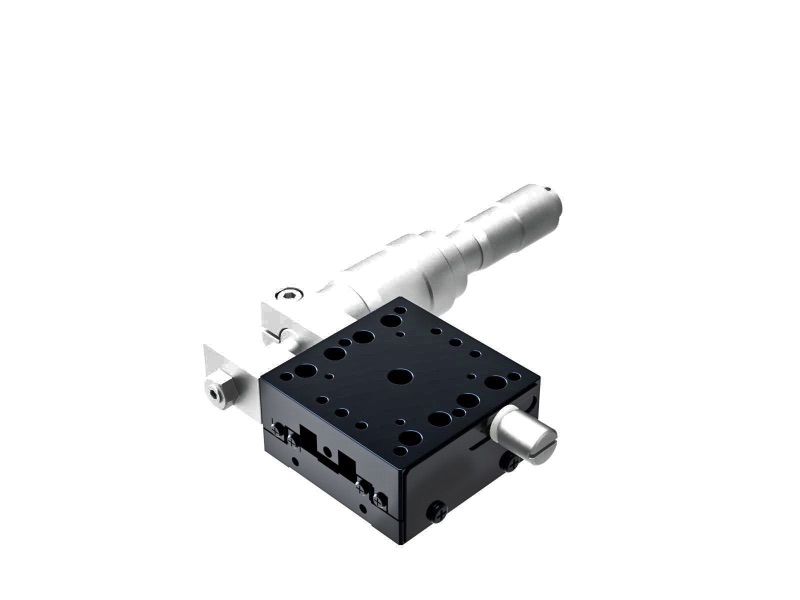 Łożysko krzyżowe 40X40mm, aluminiowe, stolik osi X, mikrometr boczny różnicowy, +/-6.5mm, gwinty M3, prawoskrętny — zdjęcie produktu, nr katalogowy TAM-401SRDM