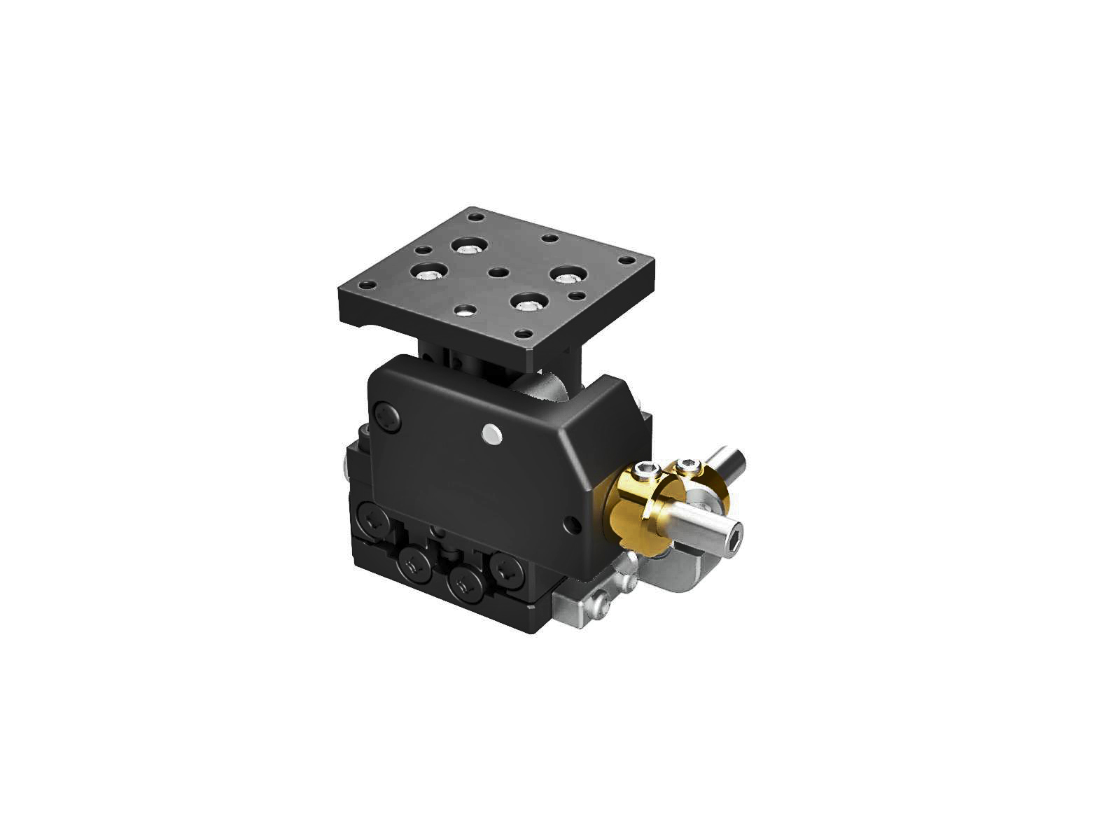Łożysko EXC 25X25mm, stalowe, stolik osi XZ, boczna śruba sześciokątna, +/-3mm, gwinty M2 — zdjęcie produktu, nr katalogowy TSD-254SFP
