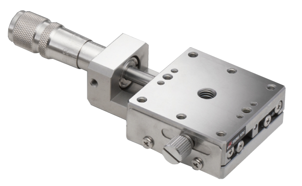 Łożysko EXC 40X40mm, kompatybilne z próżnią, ze stali nierdzewnej, stolik w osi X, mikrometr centralny, +/-6.5mm, gwinty M3 — zdjęcie produktu, nr katalogowy TSDS-401C