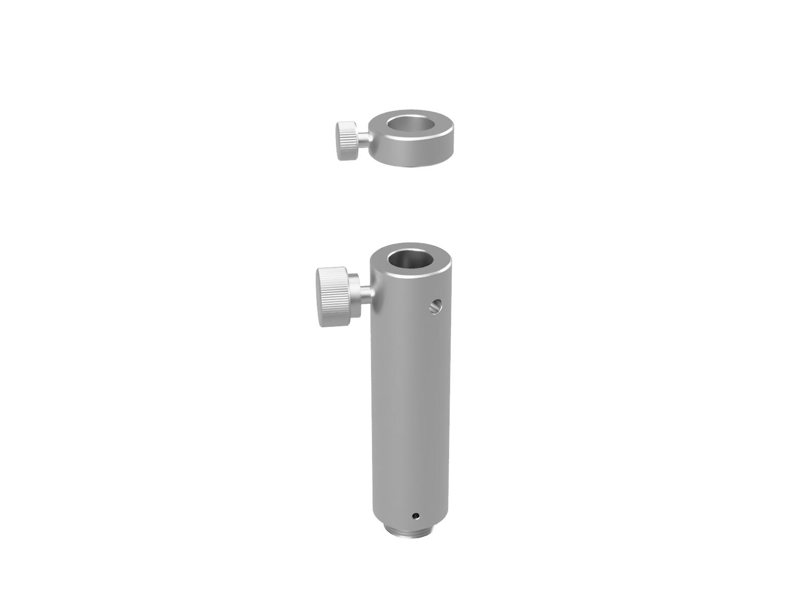 Uchwyt słupka metrycznego 12mm do wysokiej próżni, wysokość 80mm — zdjęcie produktu, nr katalogowy VRS-12-80