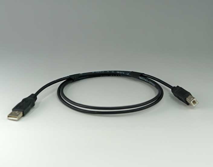 Kabel USB typu B, długość 1m — zdjęcie produktu, nr katalogowy USB-1A