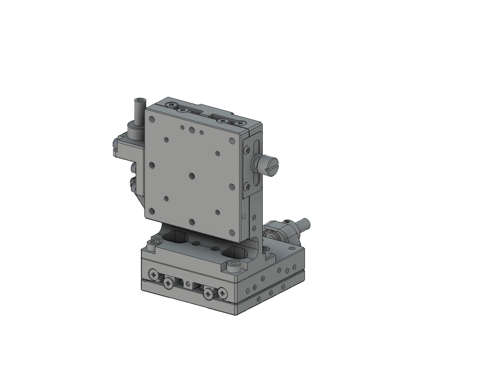 Łożysko EXC 60X60mm, stalowe, stolik osi XZ, (platforma pionowa) centralna śruba sześciokątna, +/-6.5/5.0mm, gwinty M4 — zdjęcie produktu, nr katalogowy TSD-604CLFP