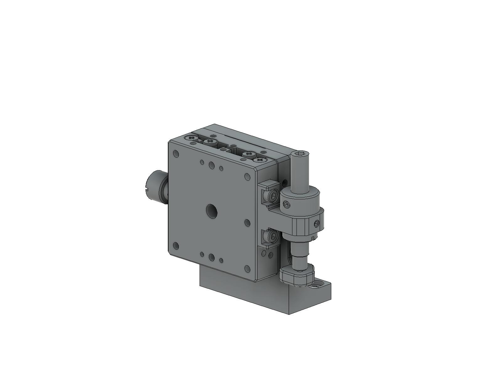 Łożysko EXC 40X40mm, ze stali nierdzewnej, stolik Z-osi, (pionowa platforma/horyzontalna baza) boczna śruba sześciokątna, +/-6.5mm, gwint M3 — zdjęcie produktu, nr katalogowy TSDH-403LFP
