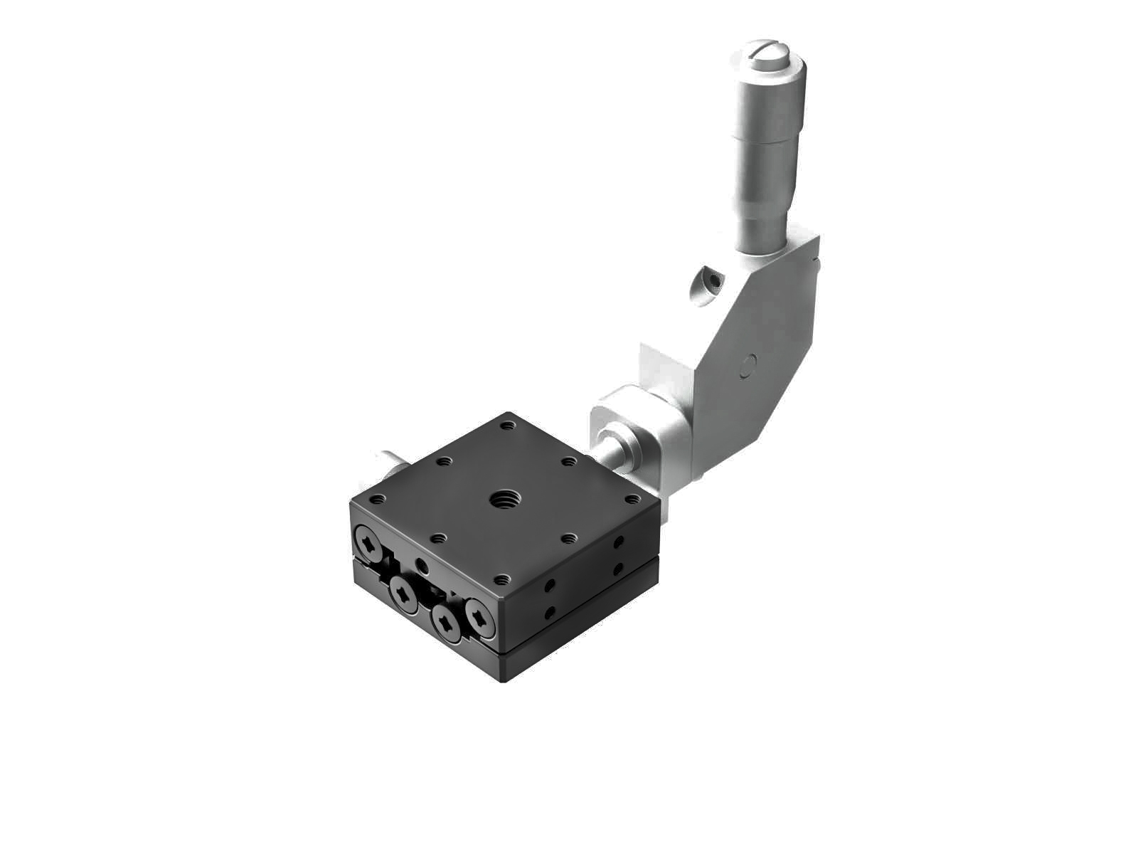 Łożysko EXC 25X25mm, stalowe, stolik osi X, mikrometr na środku 90°, +/-3mm, gwinty M2 — zdjęcie produktu, nr katalogowy TSD-251CDL