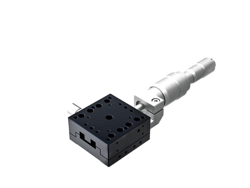 Łożysko krzyżowe 40X40mm, aluminiowe, stolik osi X, mikrometr centralny różnicowy, +/-6.5mm, gwinty 6-32 — zdjęcie produktu, nr katalogowy TAM-401CDMUU