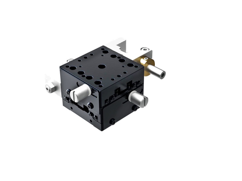 Łożysko krzyżowo-rolkowe 40X40mm, aluminiowe, stolik XY, śruba sześciokątna boczna, +/-6.5mm, gwinty 6-32, prawoskrętny — zdjęcie produktu, nr katalogowy TAM-402SRFPUU