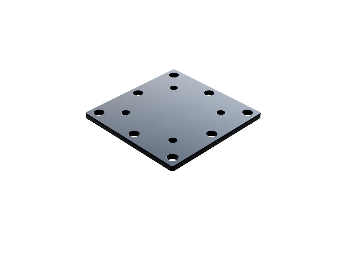 Dystans 60mm x 60mm x 3mm — zdjęcie produktu, nr katalogowy MSP-6003