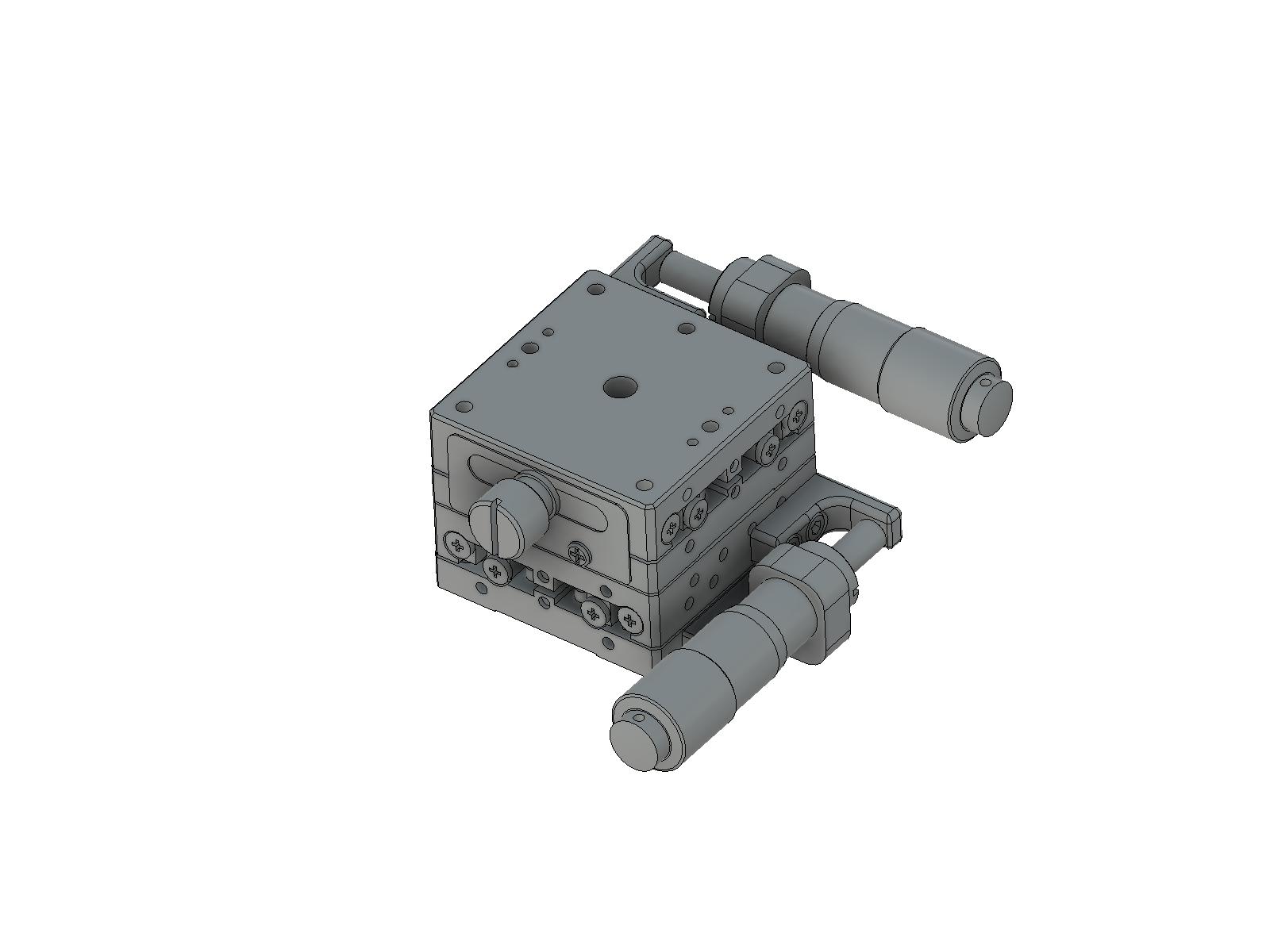 Łożysko EXC 40X40mm, stal nierdzewna, stolik XY, mikrometr boczny, +/-6.5mm, gwinty M3, prawoskrętny — zdjęcie produktu, nr katalogowy TSDH-402WSR