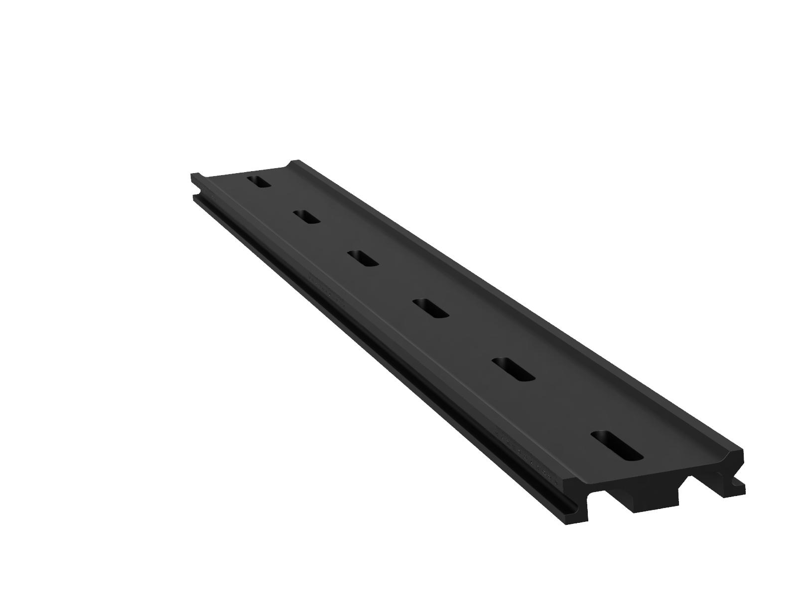 1000mm-długa szyna optyczna z milimetrową skalą, szerokość 100mm, długość slotu 1/4-20 x 1in. — zdjęcie produktu, nr katalogowy OBT-1000LUU-LMS
