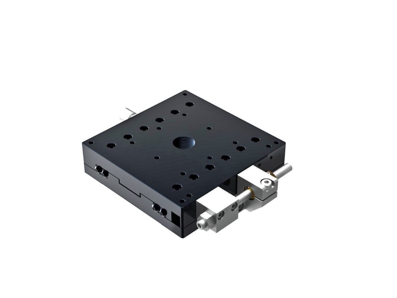 Łożysko krzyżowo-rolkowe 100X100mm, aluminiowe, stolik osi X, boczna śruba sześciokątna, +/-12.5mm, gwinty M4 — zdjęcie produktu, nr katalogowy TAM-1001SFP