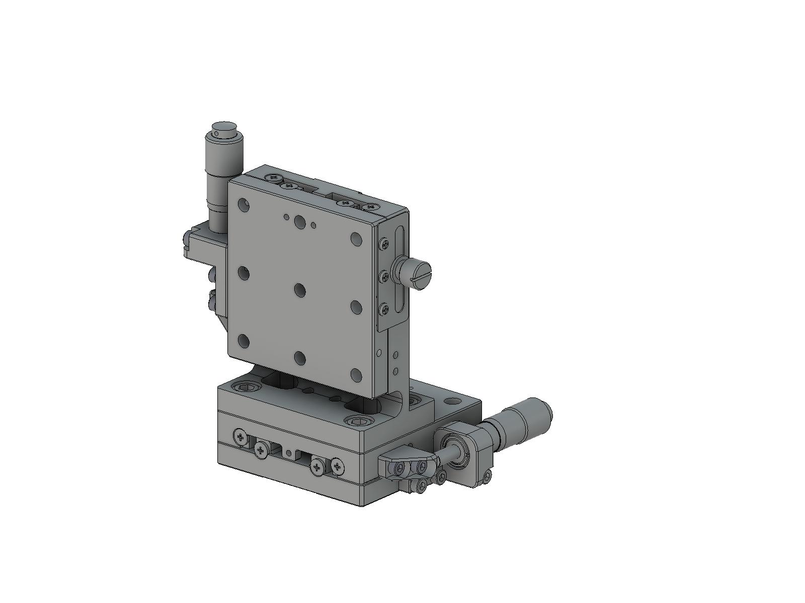 Łożysko EXC 65X65mm, stalowe, stolik osi XZ, (platforma pionowa) mikrometr boczny, +/-6.5mm, gwinty M6 — zdjęcie produktu, nr katalogowy TSD-654SL-M6