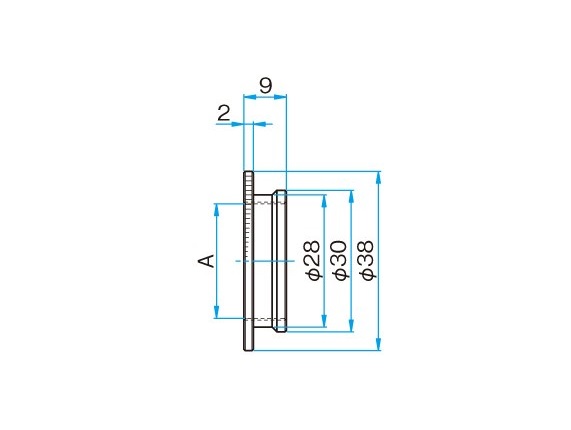 Adapter do strony obiektywu dla aktuatorów obiektywu z silnikiem krokowym, gwint M26.0 — zdjęcie produktu, nr katalogowy OBL-ADP3-M26.0B