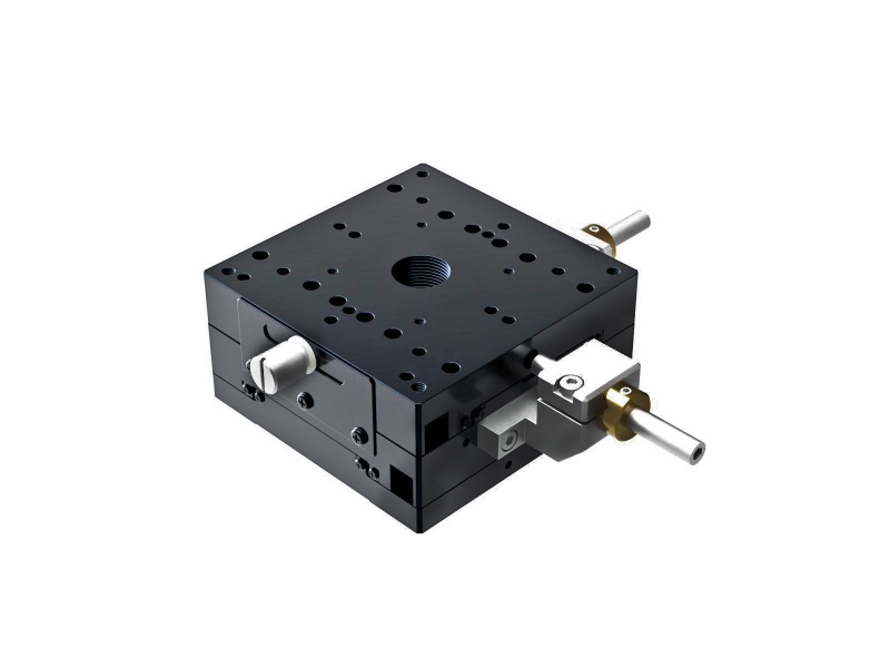 Łożysko krzyżowo-rolkowe 80X80mm, aluminiowe, stolik XY, centralna śruba sześciokątna, +/-7.5mm, gwinty M4 — zdjęcie produktu, nr katalogowy TAM-802CFP