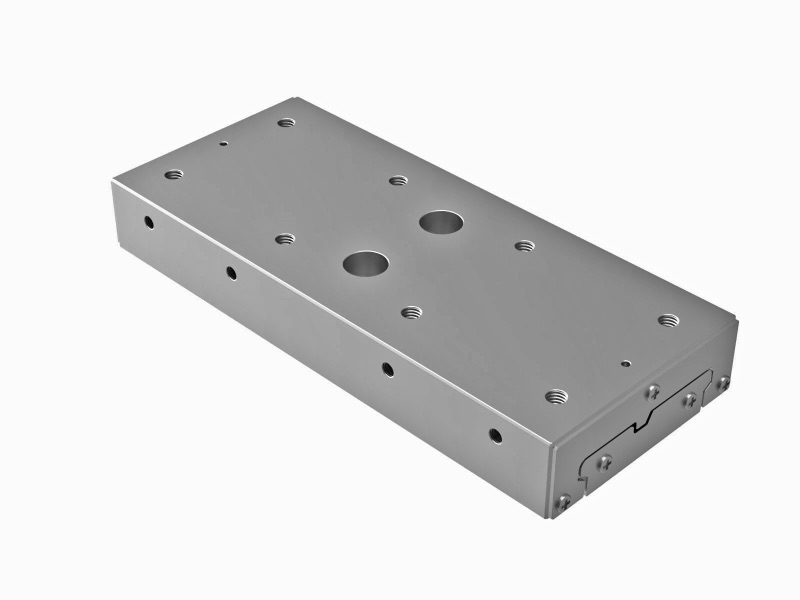 Łożysko EXC 60X140mm, potrójna rząd, ze stali nierdzewnej, suwak w osi X, (swobodne przesuwanie), +/-40mm, gwinty M5 — zdjęcie produktu, nr katalogowy IPWS-F60140