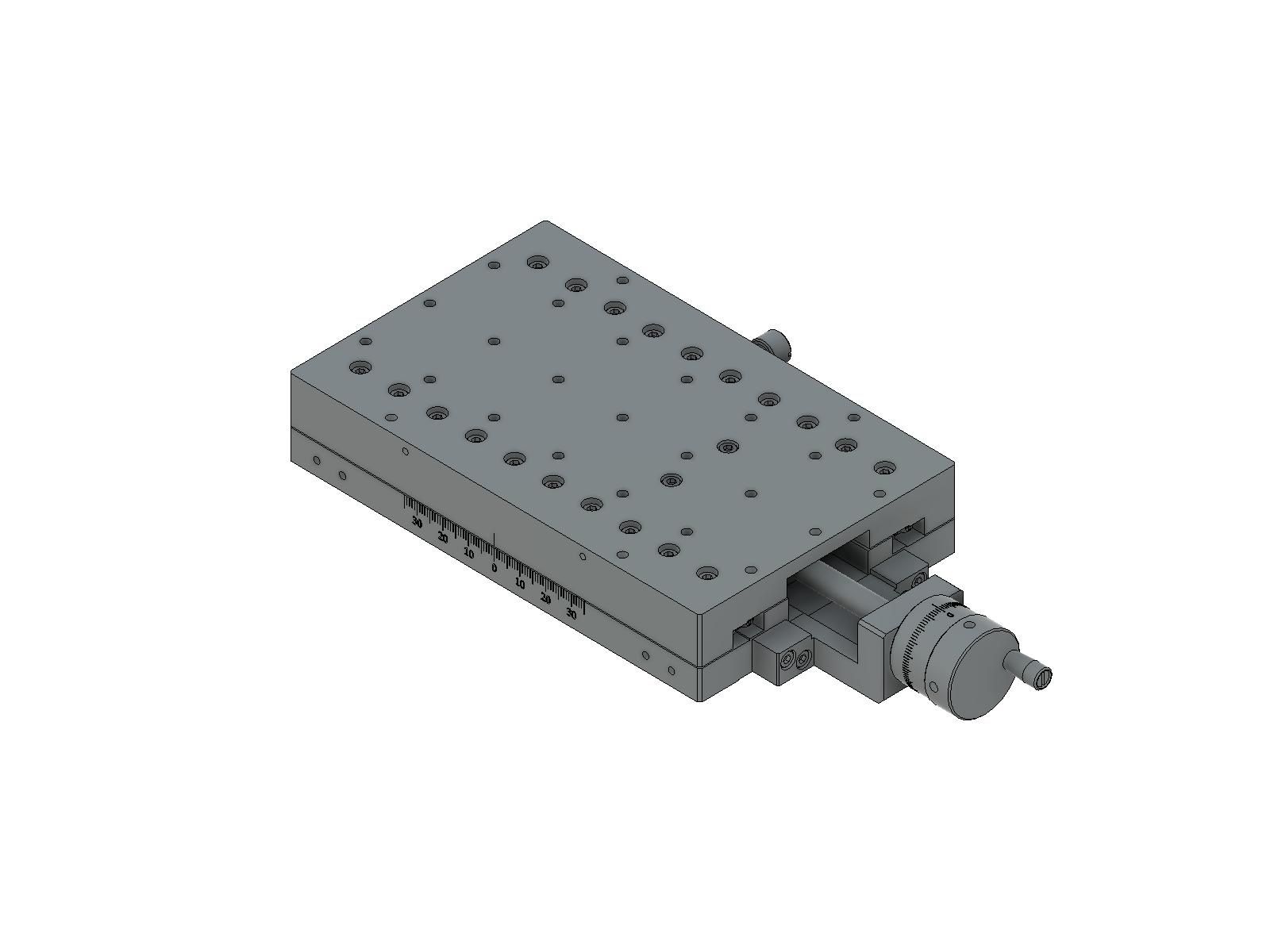Łożysko krzyżowe 100X160mm, aluminiowe, stolik osi X, śruba prowadząca centralna, +/-35mm, gwinty M4 — zdjęcie produktu, nr katalogowy TAMC-10161