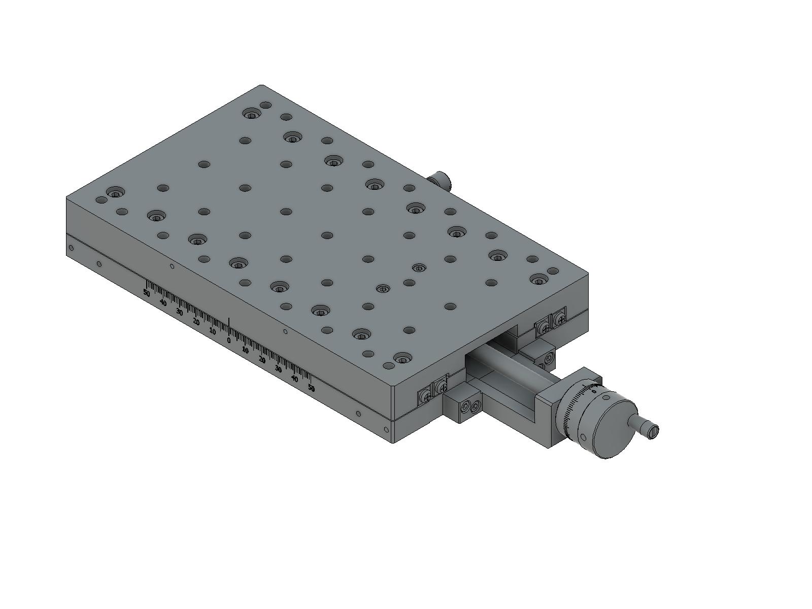 Łożysko krzyżowe 120X200mm, aluminiowe, stolik osi X, śruba prowadząca centralna, +/-50mm, gwinty M6 — zdjęcie produktu, nr katalogowy TAMC-12201-M6