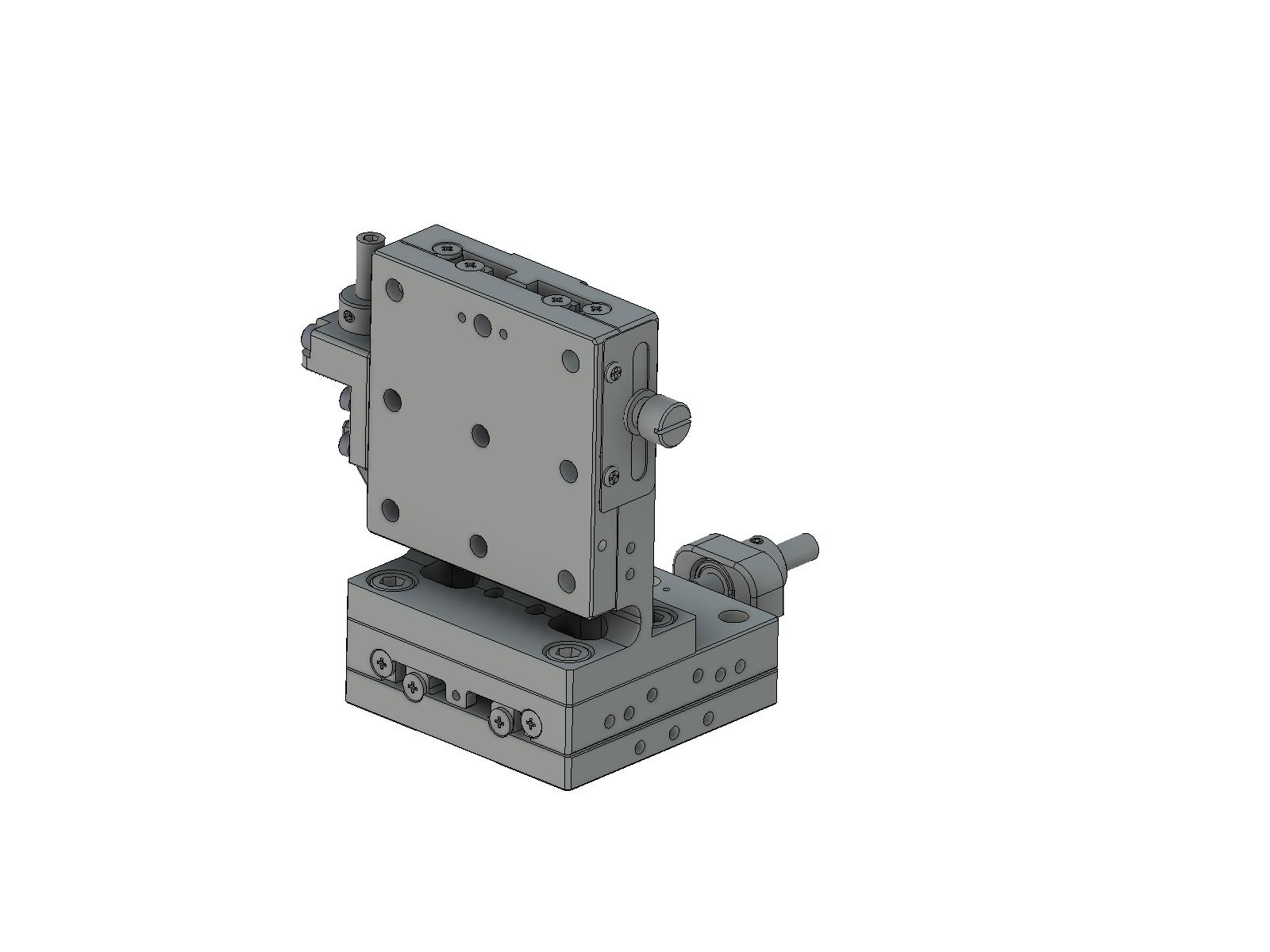 Łożysko EXC 65X65mm, stalowe, stolik osi XZ, (platforma pionowa) śruba sześciokątna centralna, +/-6.5mm, gwinty M6 — zdjęcie produktu, nr katalogowy TSD-654CLFP-M6