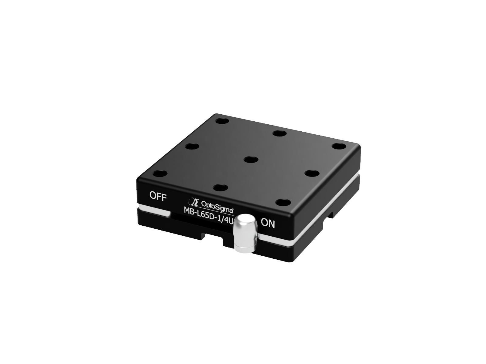 Niskoprofilowa podstawa magnetyczna 65X65mm, gwint 1/4-20, przełącznik ON-OFF (MB-L65D-1/4UU)