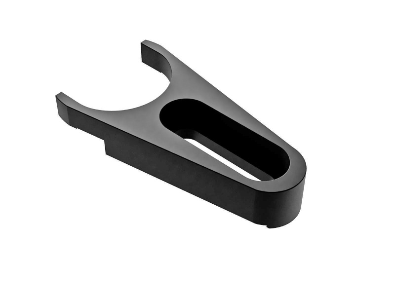 Uchwyt widelcowy na cokole, anodowane na czarno aluminium, szczelina 22mm, śruba 1/4-20 — zdjęcie produktu, nr katalogowy PSCA-11.5UU