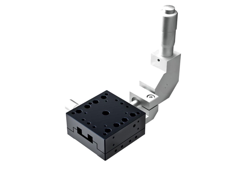 Łożysko krzyżowe 40X40mm, aluminiowe, stolik osi X, mikrometr centralny 90°, +/-6.5mm, gwinty 6-32 — zdjęcie produktu, nr katalogowy TAM-401CDLUU