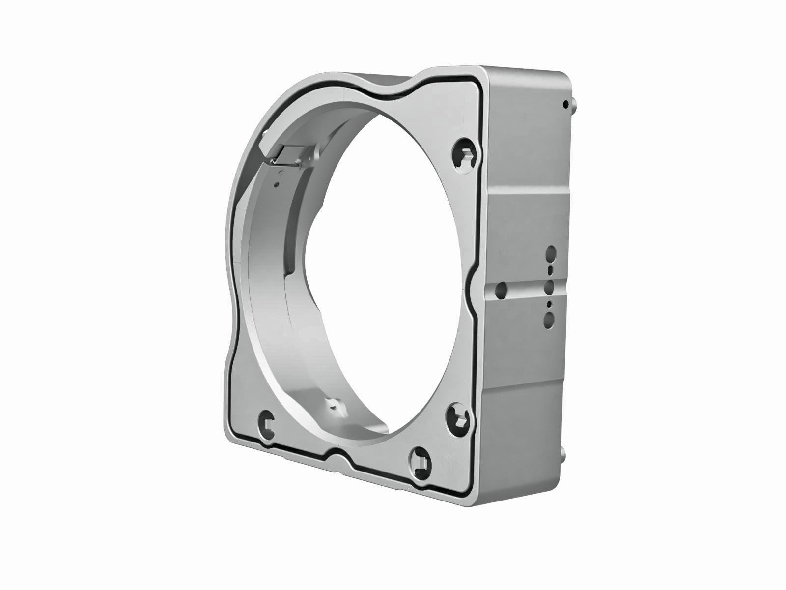 Uchwyt lustrzany 101.6-mm, stal nierdzewna, o wysokiej stabilności, załadunek od przodu, 3 regulatory sześciokątne — zdjęcie produktu, nr katalogowy MHX-101.6F