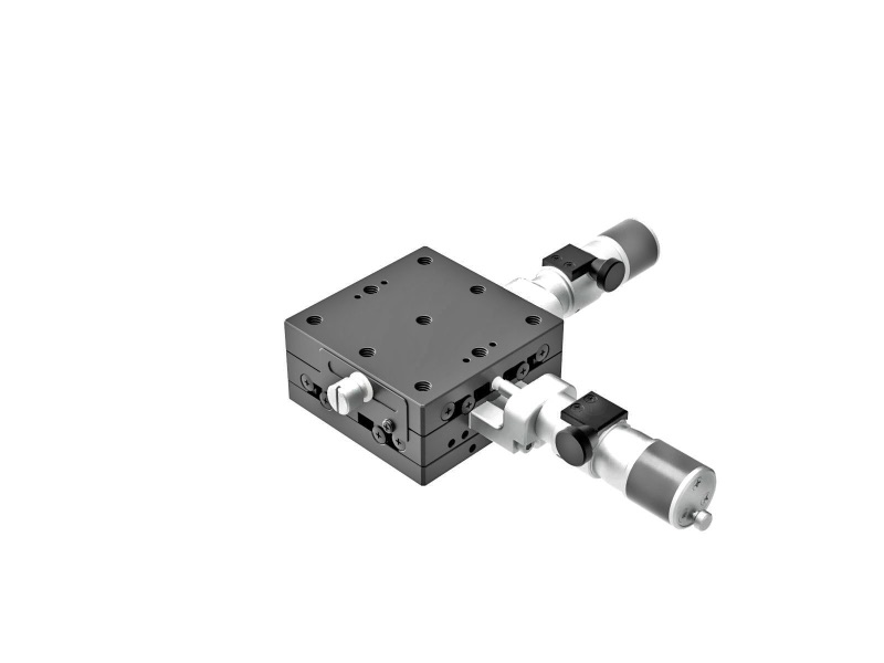 Łożysko EXC 65X65mm, stalowe, stolik XY, centralny mikrometr śrubowy sub-mikronowy, +/-6.5mm, gwinty 1/4-20 — zdjęcie produktu, nr katalogowy TSD-652CWPUU