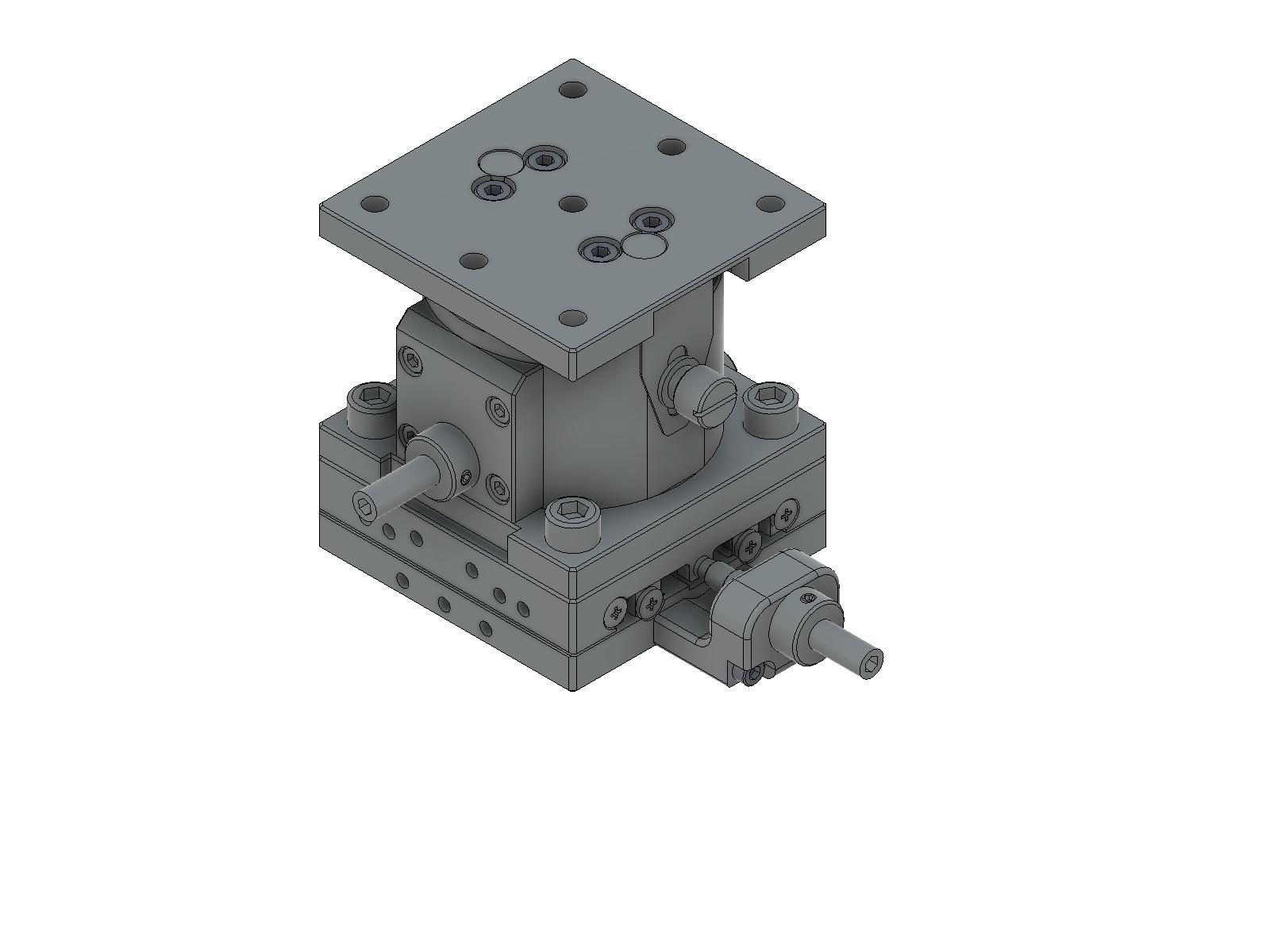 Łożysko EXC 65X65mm, stalowe, stolik osi XZ, centralna śruba sześciokątna, +/-6.5/5.0mm, gwinty M6 — zdjęcie produktu, nr katalogowy TSD-654CFP-M6