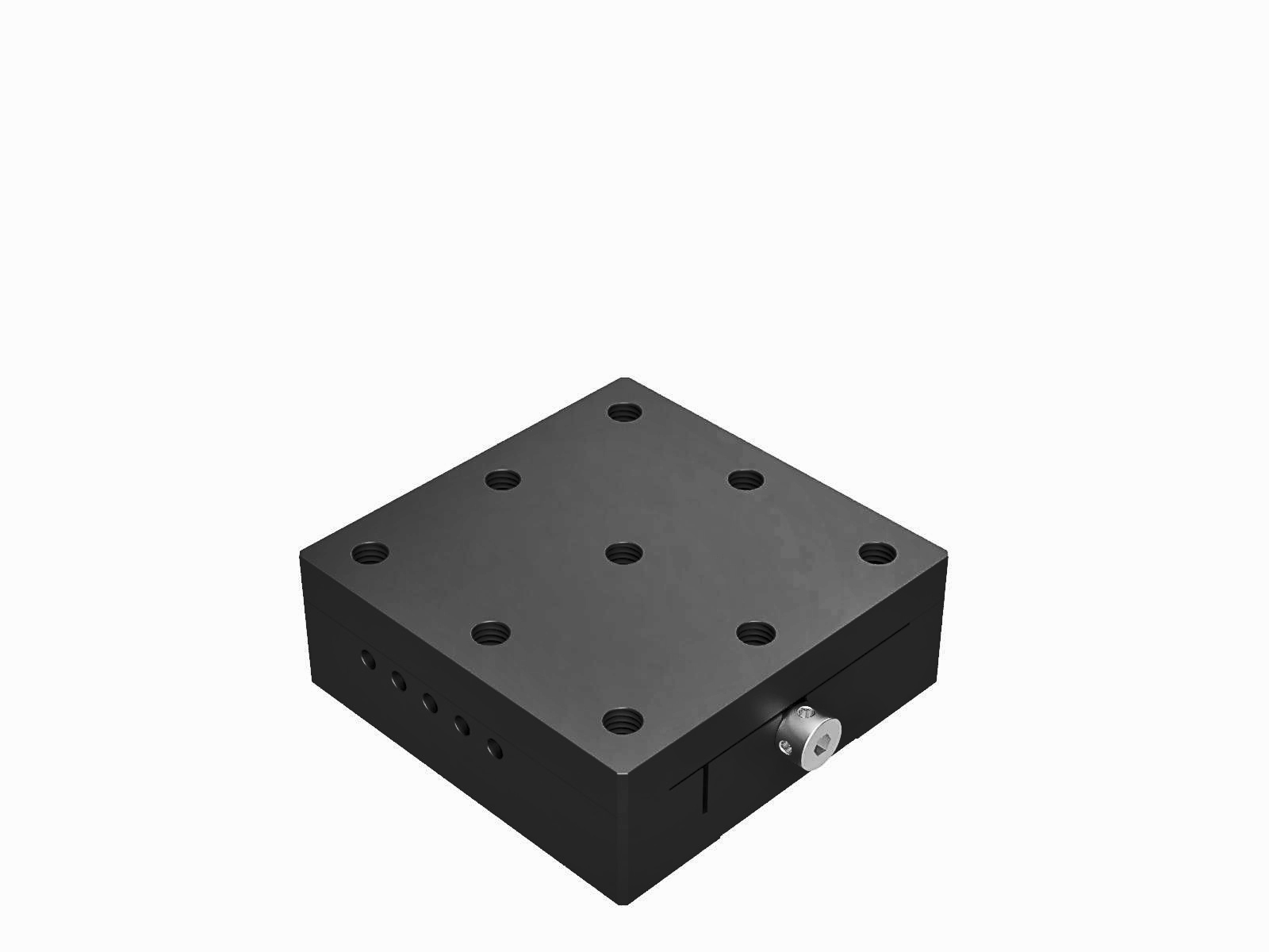 Prowadnica jaskółczy ogon 65X65mm, mosiężne, stolik osi X, śruba prowadząca centralna, +/-12.5mm, gwinty 1/4-20 — zdjęcie produktu, nr katalogowy TASB-651UU